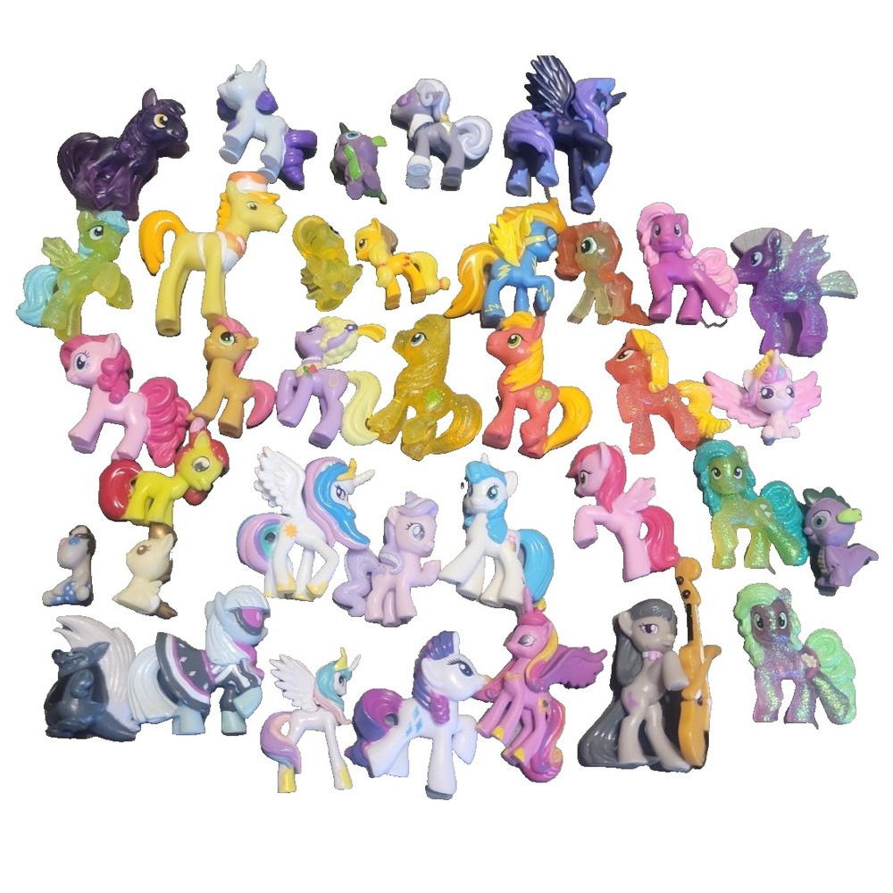 MLP My Little Pony Small Blind Bag Mini Figures Hasbro Lot of 30+ Some Glitter
